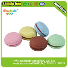 Promotional Bun Shaped Stationery Eraser with food shape